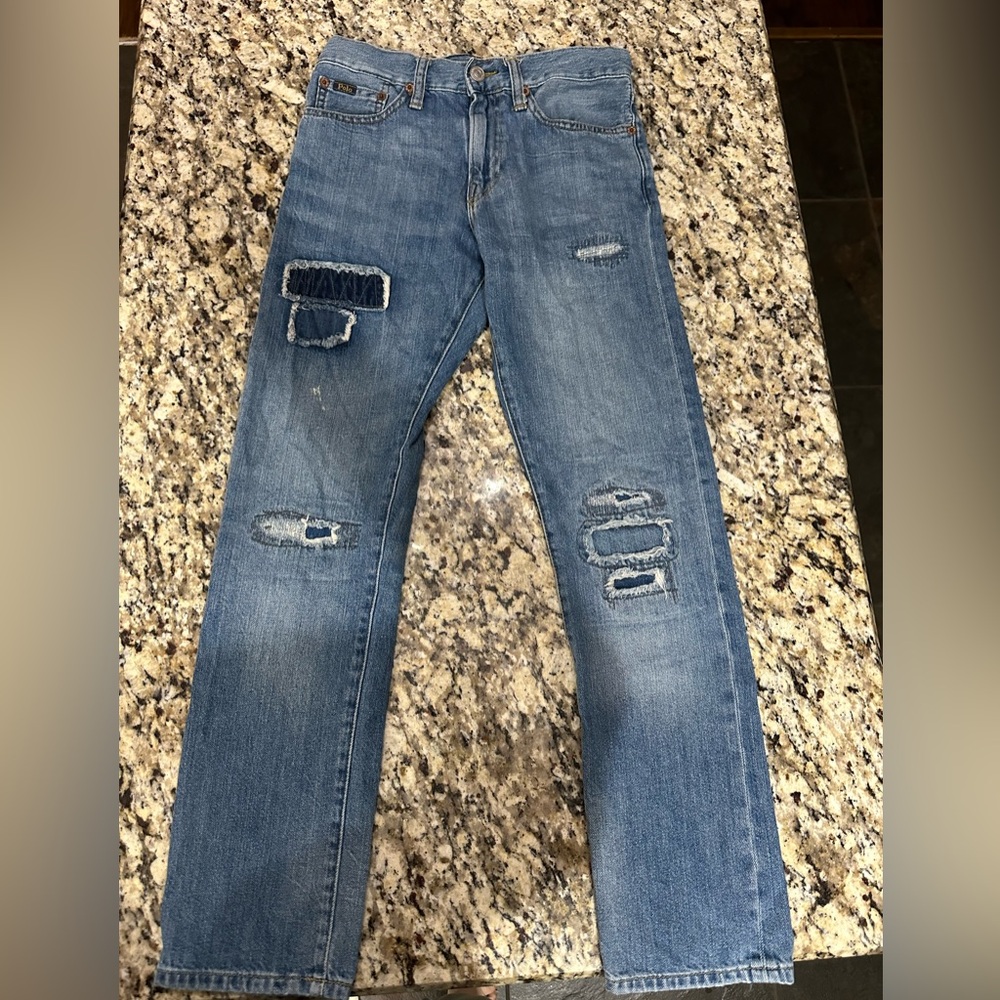 Ralph Lauren Kids' Blue Distressed Jeans